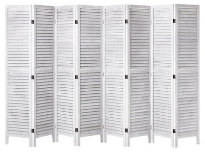 White 8-Panel Room Divider / Privacy Screen #470