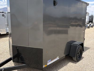 6x10 Look ST DLX Enclosed Cargo Trailer - 6'6" Interior - 3.5K GVWR - 16" Cross Member Upgrade, Black Out Package, Rear Spoiler