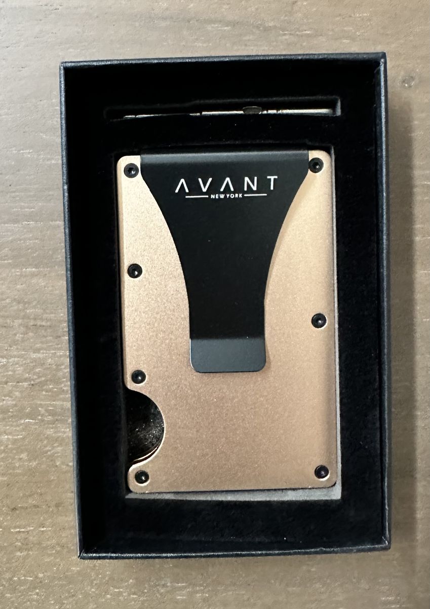 Avant New York RFID Blocking Minimalist Metal Wallet – Rose Gold