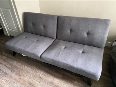 Gray futon couch