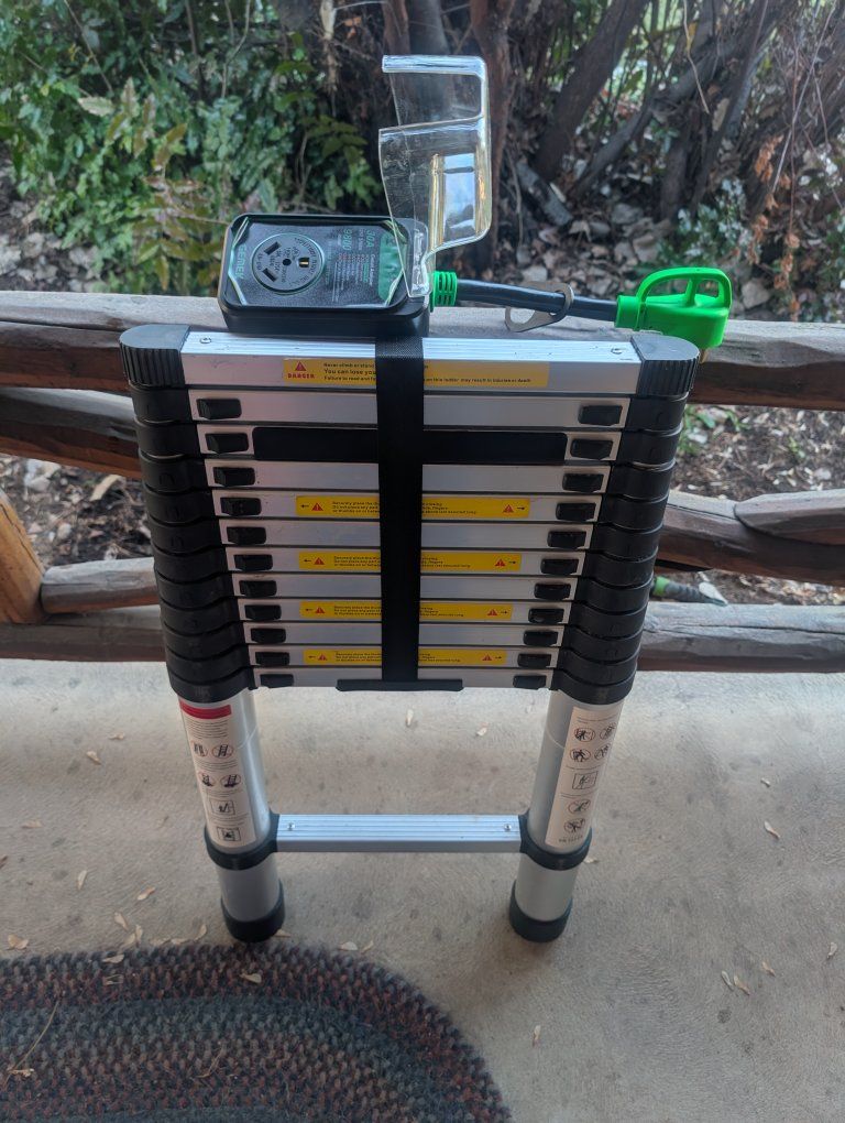 Forest River ladder and 30 amp surge protector
