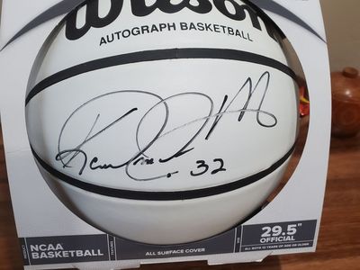 Karl Malone signed basketball