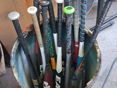 Mixed Lot of 12 Used Baseball & Softball Bats - DeMarini, Easton, Mizuno, Ghost, Xtreme, Speed