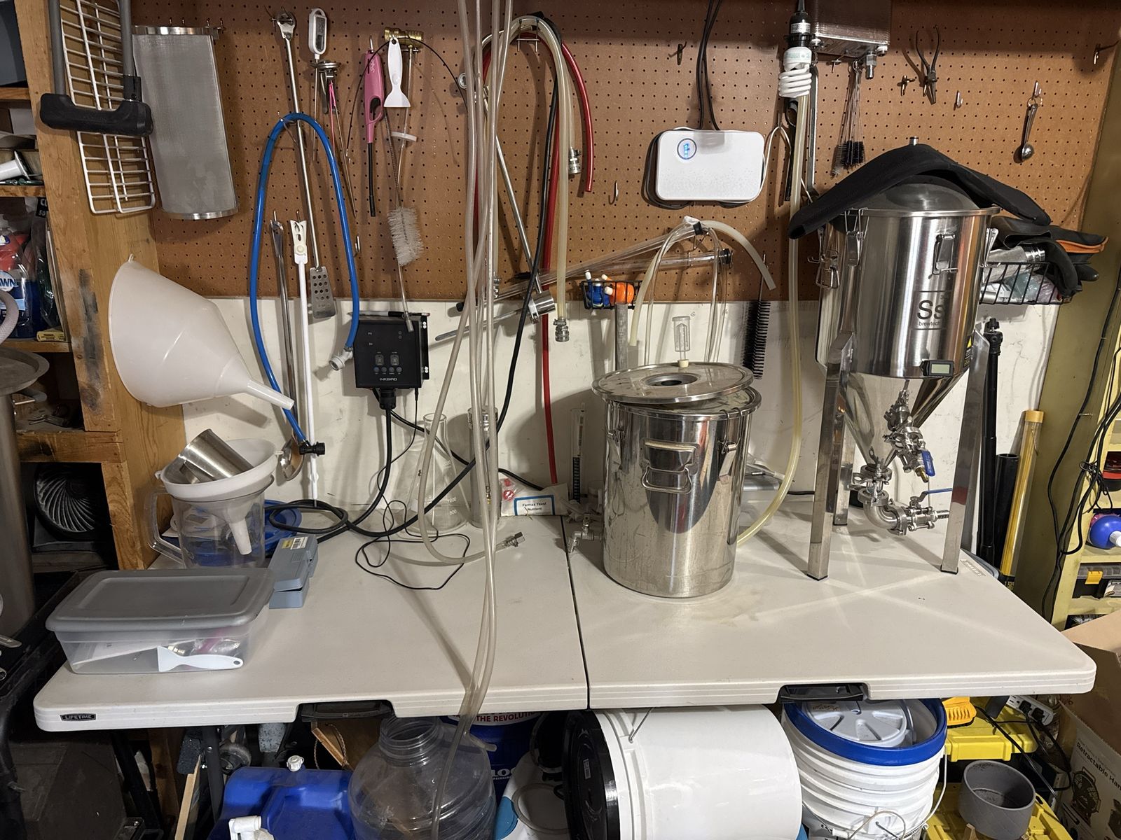 Ss Brewtech, Keezer, AMCYL Home Brewing Equipment Set with Conical Fermenter and Kettle, all grain, entire setup for sale