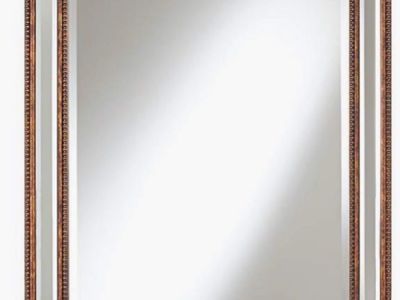 Uttermost Bronze Beaded Wall Mirror 30" x 40" - Decorative