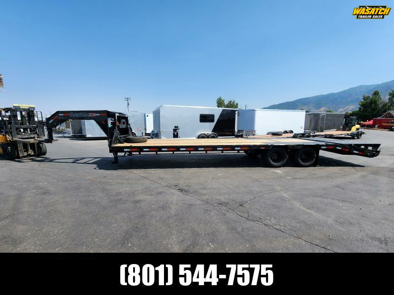 2026 RawMaxx  FDXD 30' 20K Tandem Duals - WHD Gooseneck - Equipment / Flatdeck / Flatbed Trailer