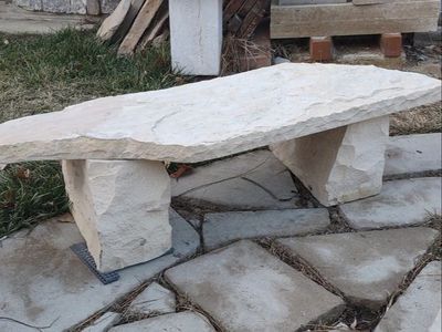 Unique Stone Bench