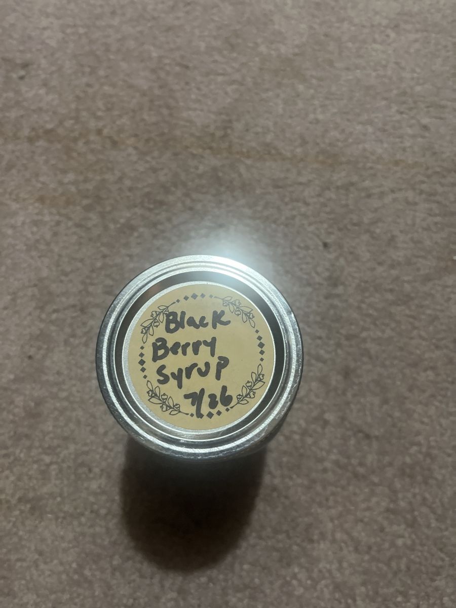 Blackberry syrup