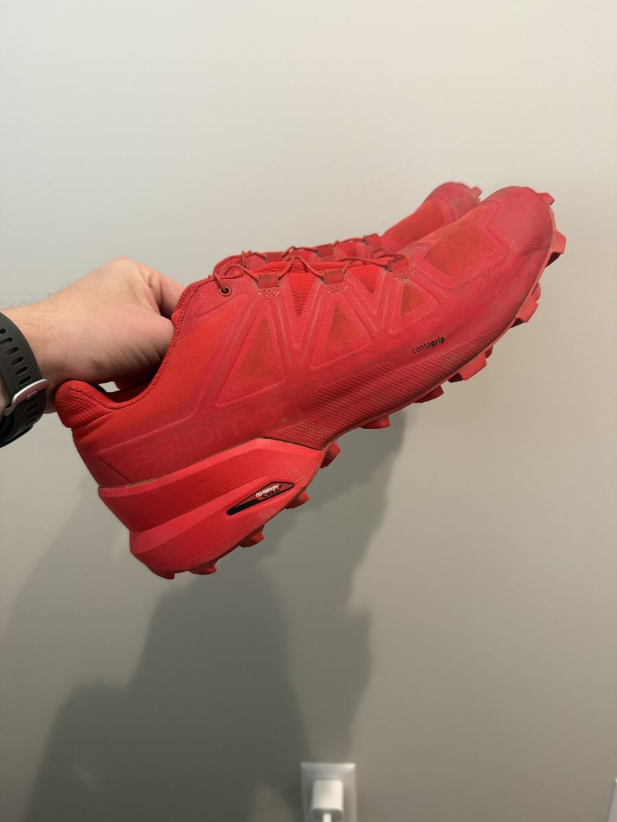 Salomon Speedcross Trail Running Shoes – Red (Men's Size 11 / US 11 / EUR 45 1/3)
