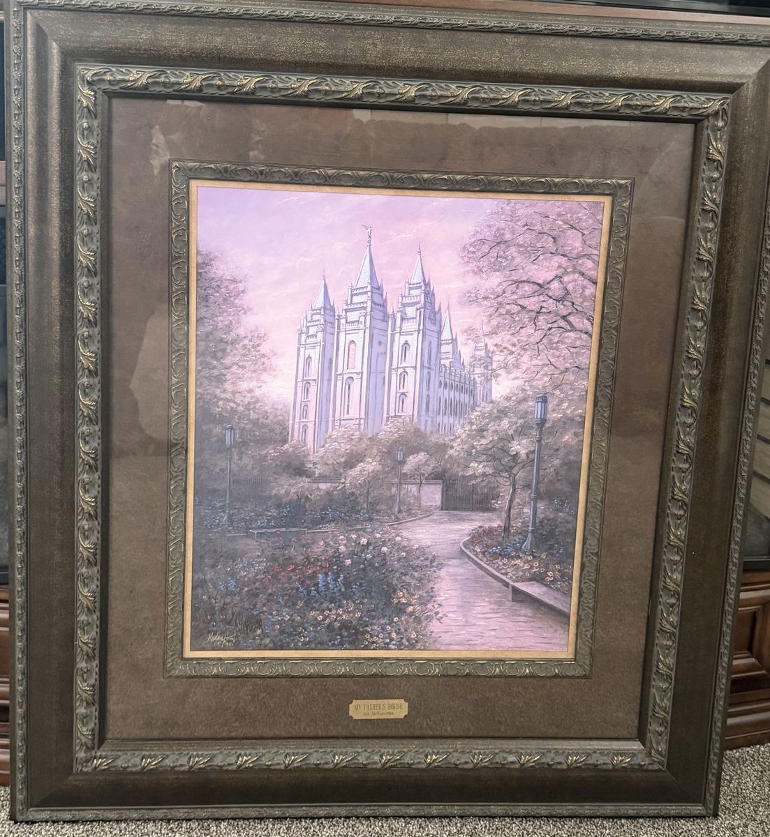 Salt Lake Temple Painting Jon McNaughton "My Father's House" #115 of 950
