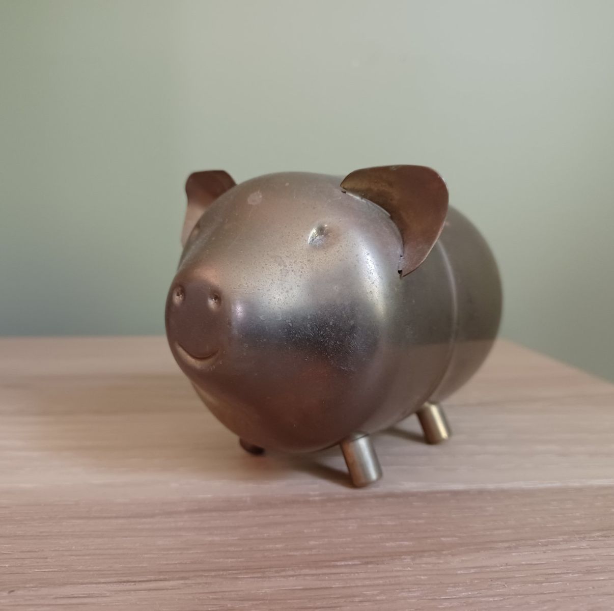 Vintage Brass Piggy Bank