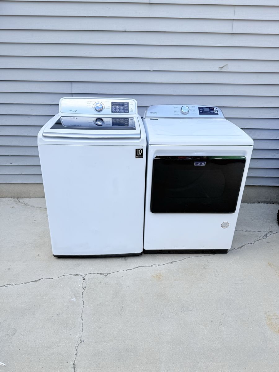 Washer and electric dryer