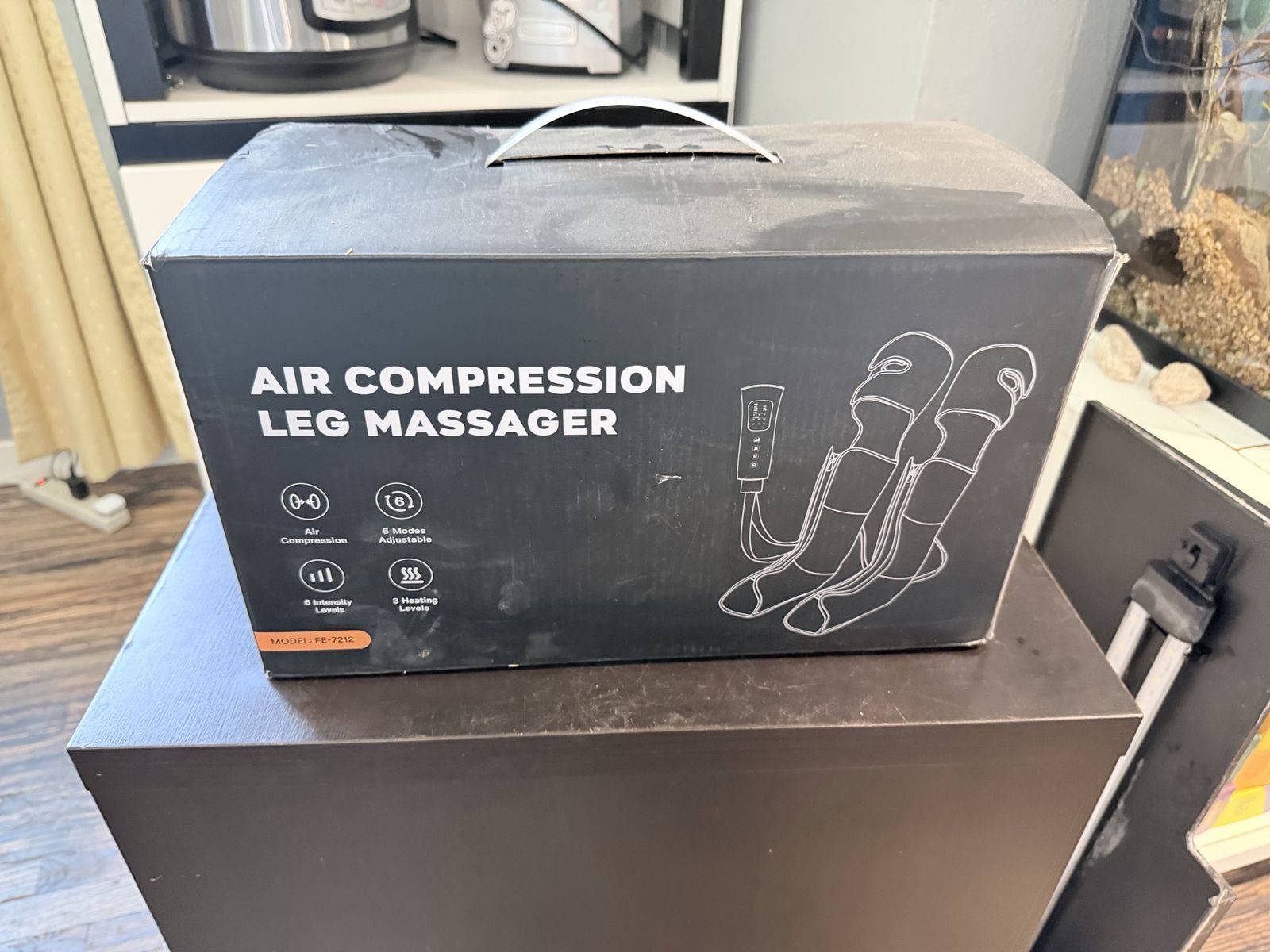 Air Compression Leg Massager FE-7212 with Heat and 6 Modes