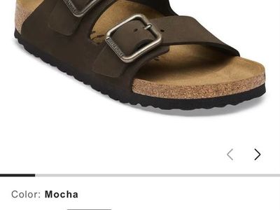 Birkenstock Arizona Wire Buckle Sandals - Mocha Nubuck Leather