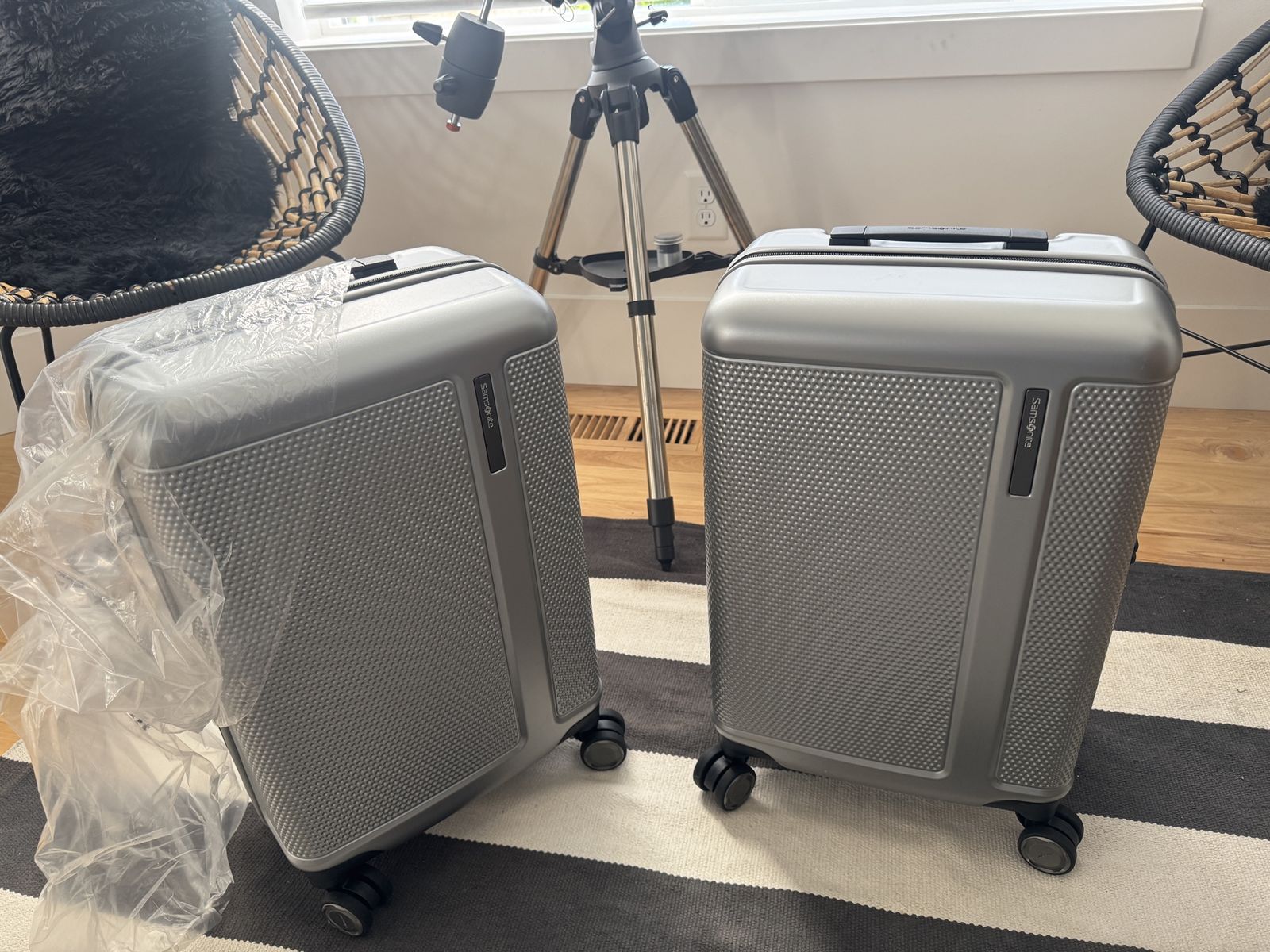 Samsonite Allston LTD Gray Carry-On Hardside Spinner Luggage Set - 2 Pieces, Brand New with Tags