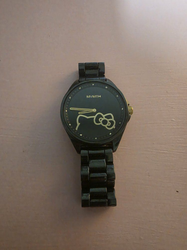 MVMT Hello Kitty Black Gold Stainless Steel Watch