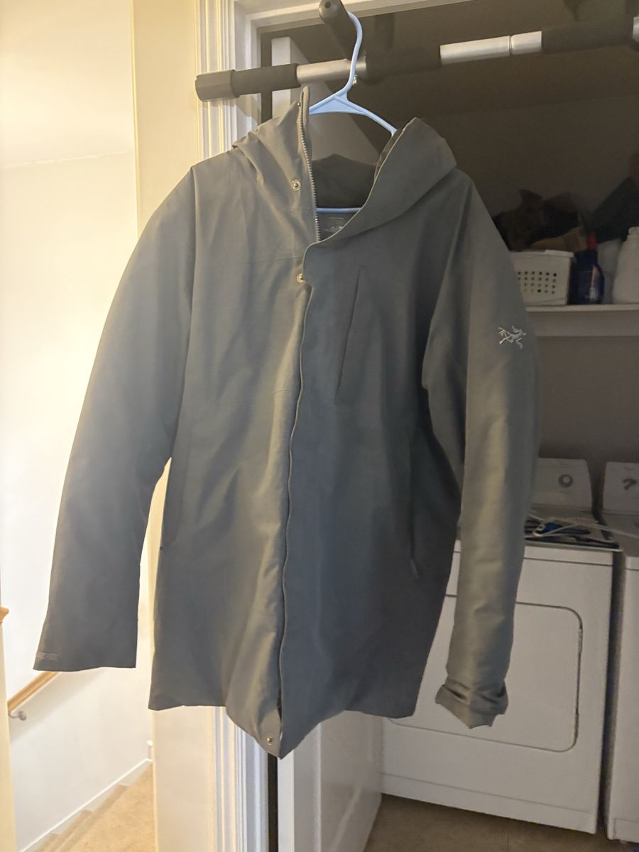 Arc'teryx Therme Down Parka Men's Waterproof Insulated Jacket - Gray, Size Large