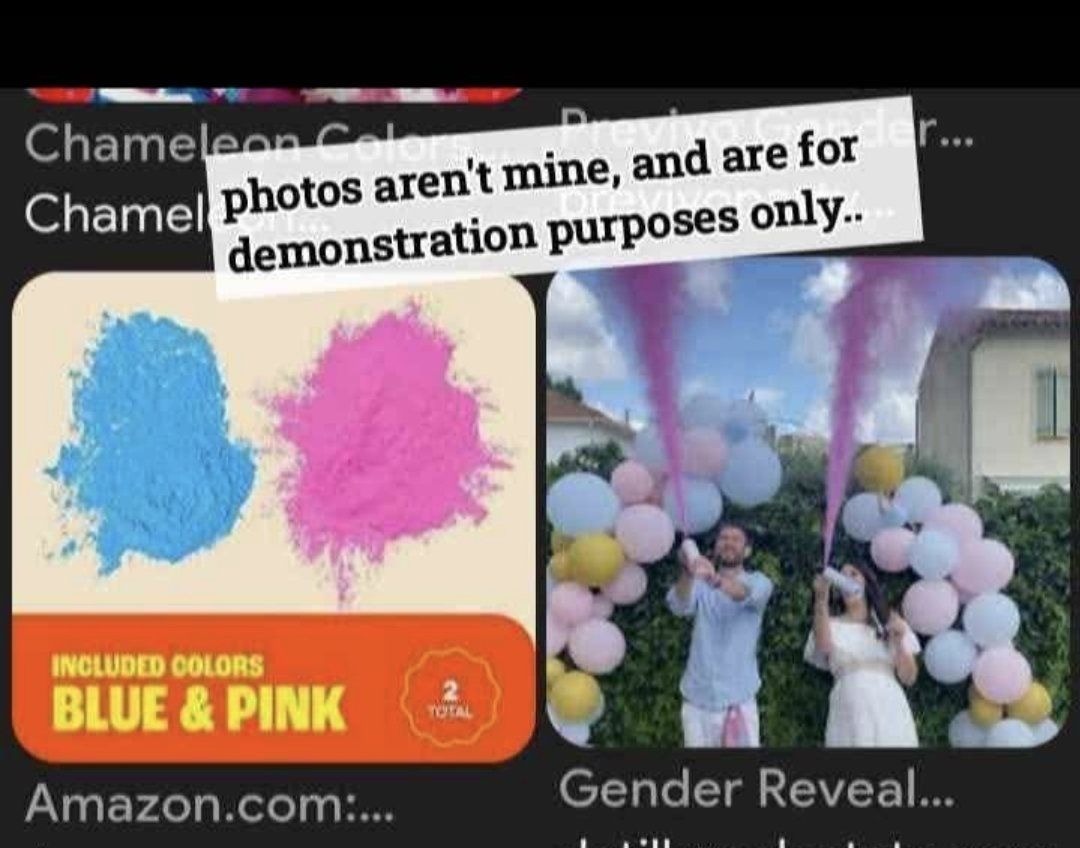 Chameleon Color Gender Reveal Powder Cannons - Blue & Pink Set (2) Fire Extinguisher Style