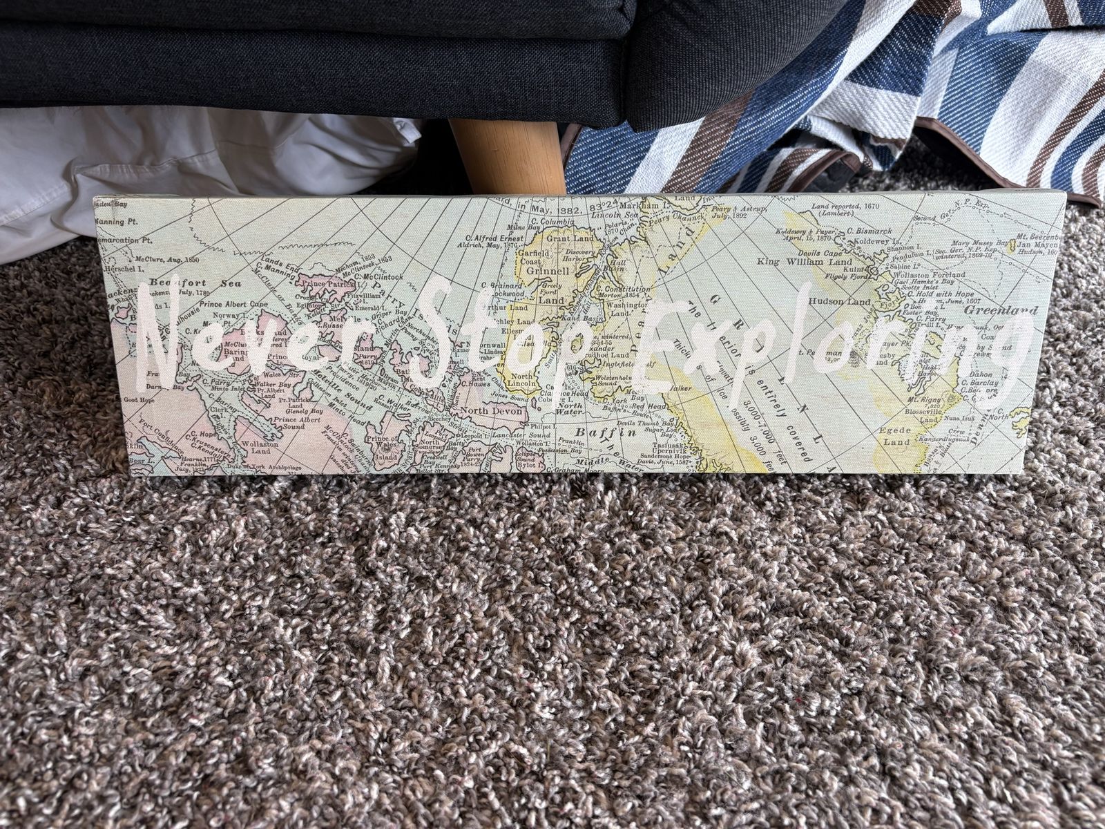 “Never Stop Exploring” Decor