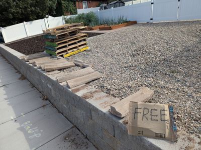 Free Concrete Curbing & Pallets