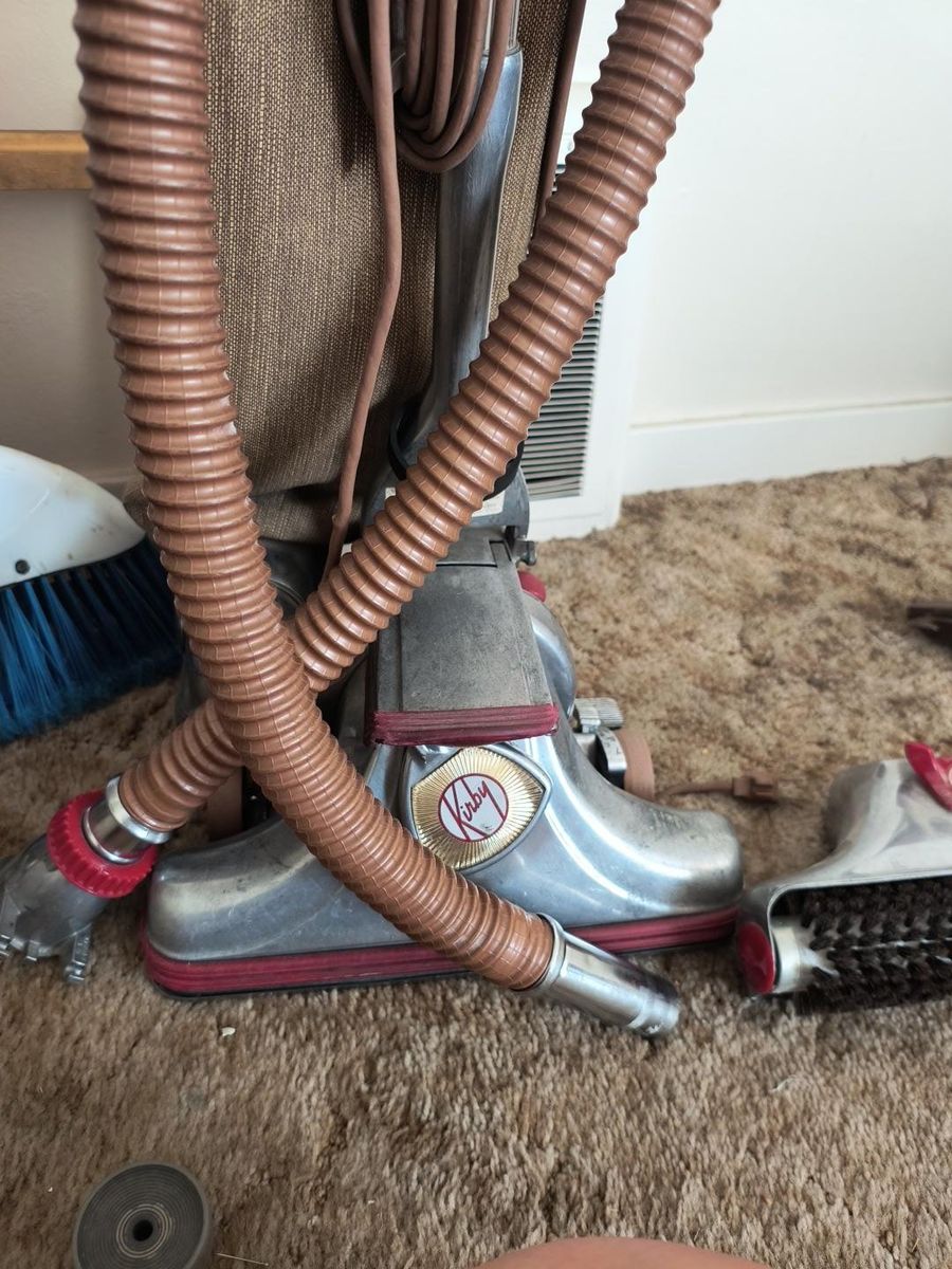Vintage Kirby Dual Sanitronic Upright Vacuum Cleaner with Attachment Set model 560