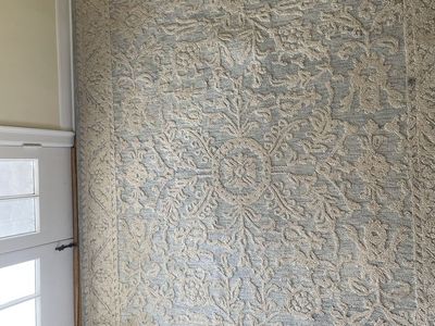 Rug - Light Blue and Cream