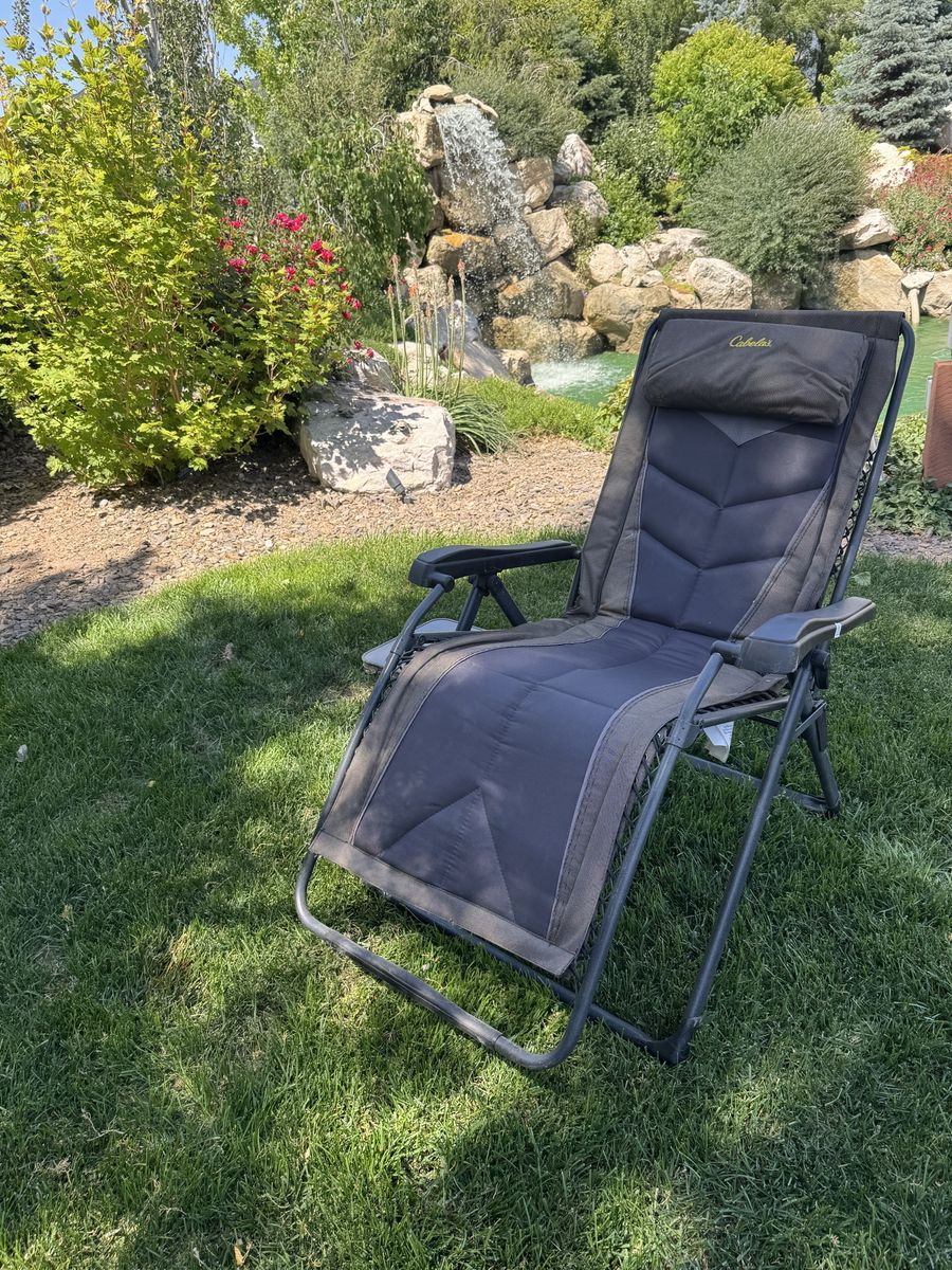 Camp Chair Cabela’s Big Outdoorsman Camp Out Crap Out Lounge/Chair