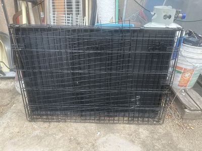 Collapsible Black Wire Dog Crate Pet Kennel Cage