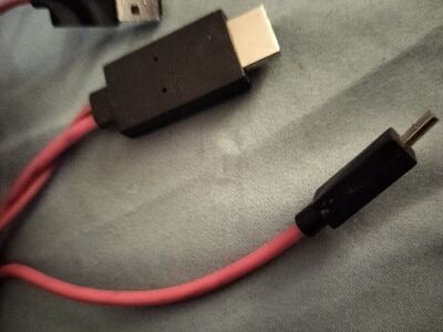 USB-C to HDMI Adapter Cable w/ Power – Phone to TV