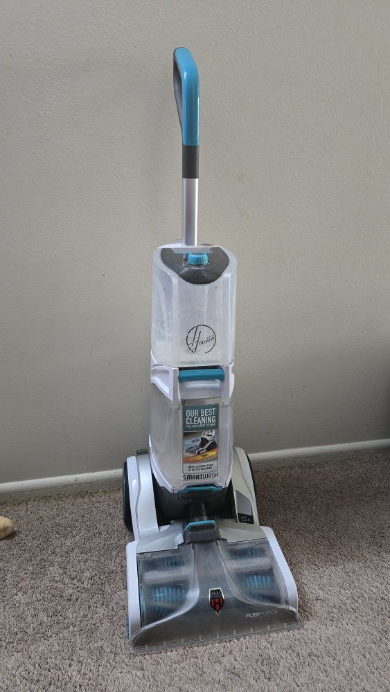 Hoover SmartWash FH52000 Automatic Carpet Cleaner - White/Blue, Full Size, HeatForce
