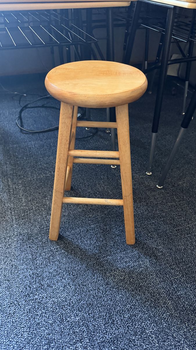 Wood Stools - Used by Skyline High Seminary - Must Go by 3 pm on 7/14/26