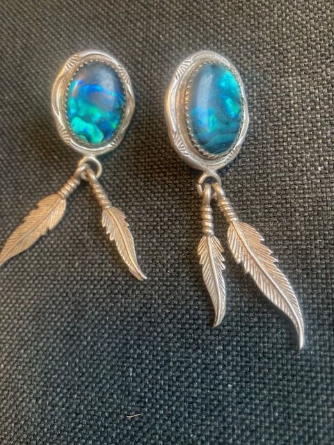 Sterling Silver/Abalone Earrings