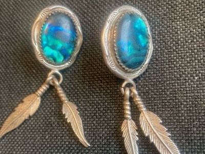 Sterling Silver/Abalone Earrings