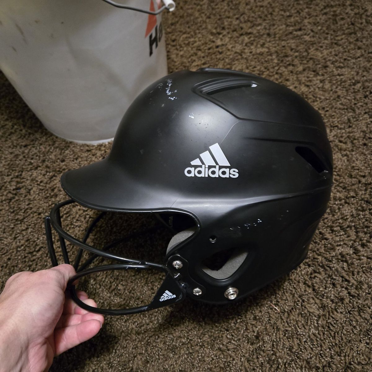 helmet, cleats,bag