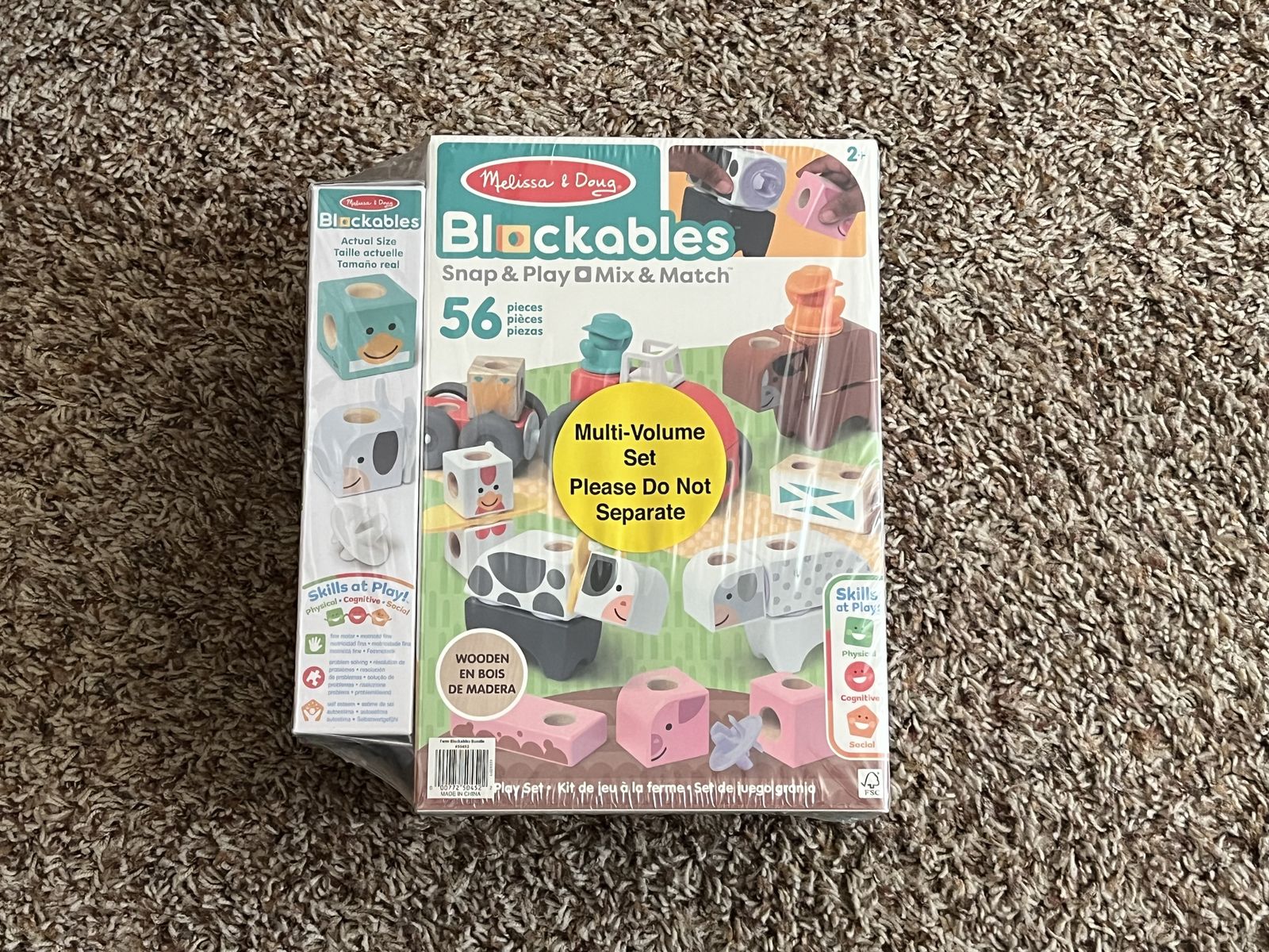 NEW: Melissa & Doug Blockables Farm & Farm Friends 2 Pack