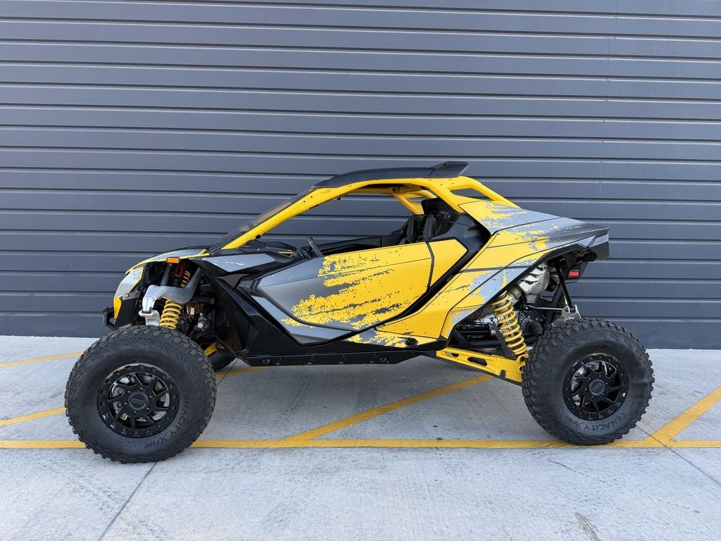2024 Can-Am® Maverick R X RS with Smart-Shox Carbon Black & Neo Yellow