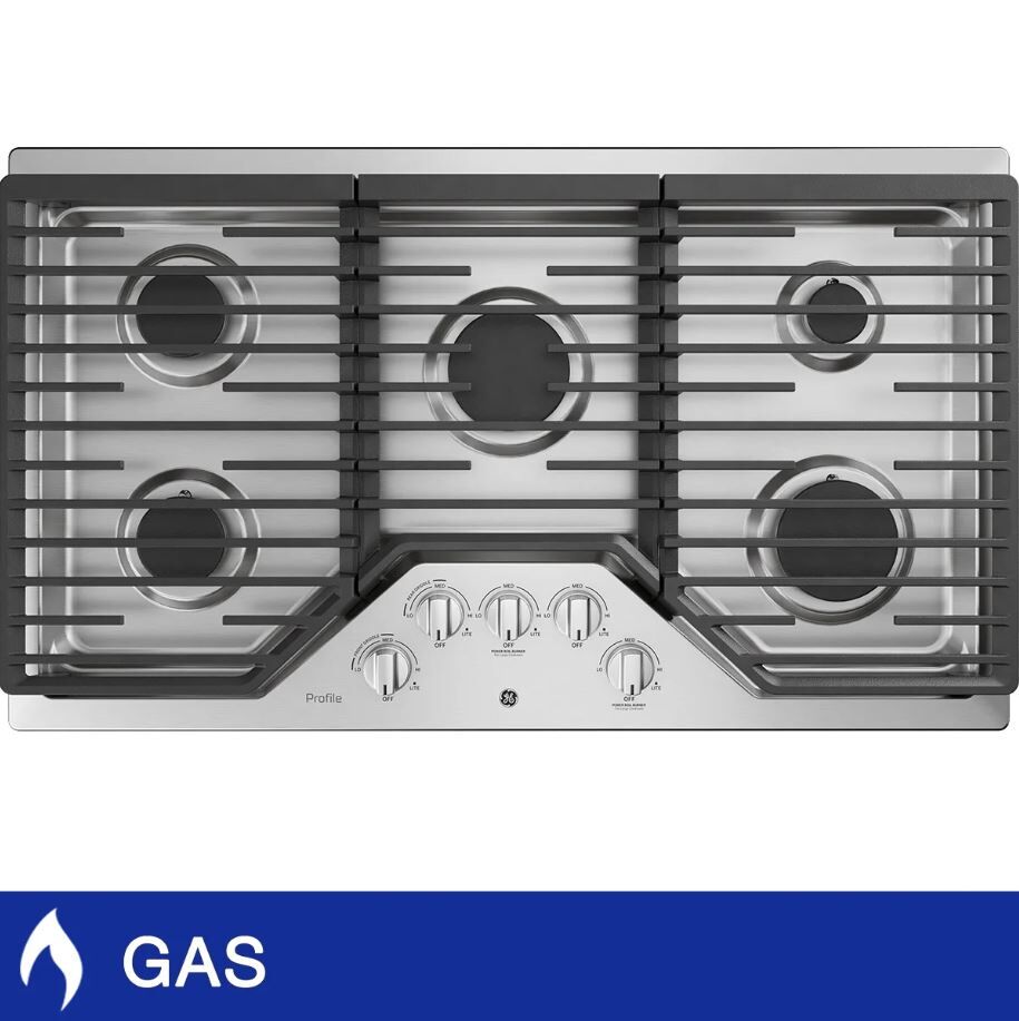 GE Profile PGP7036SLSS 36in GAS Cooktop with 5 Burners 1202732 #104741