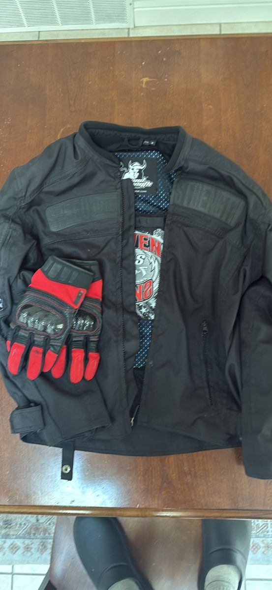 Motorcycle Speed & Strength Seven Sins Jacket + Matching Gloves Bundle – Clean & Ready to Ride