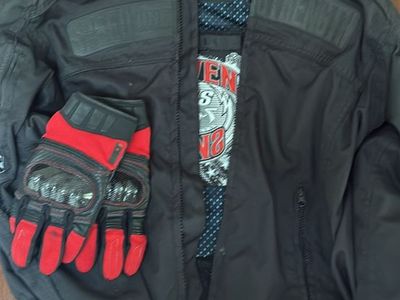 Motorcycle Speed & Strength Seven Sins Jacket + Matching Gloves Bundle – Clean & Ready to Ride