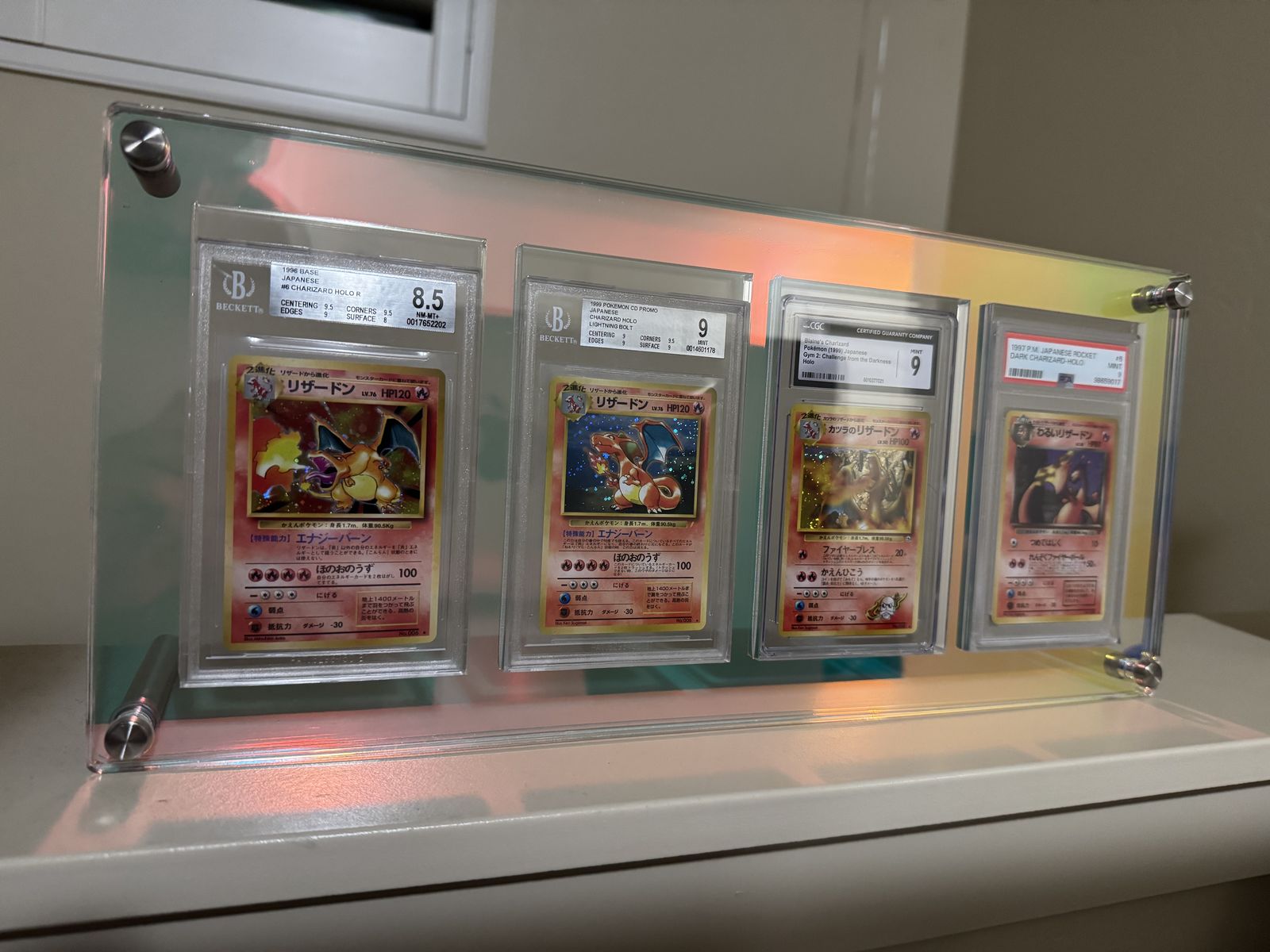 4 graded Japanese charizard set