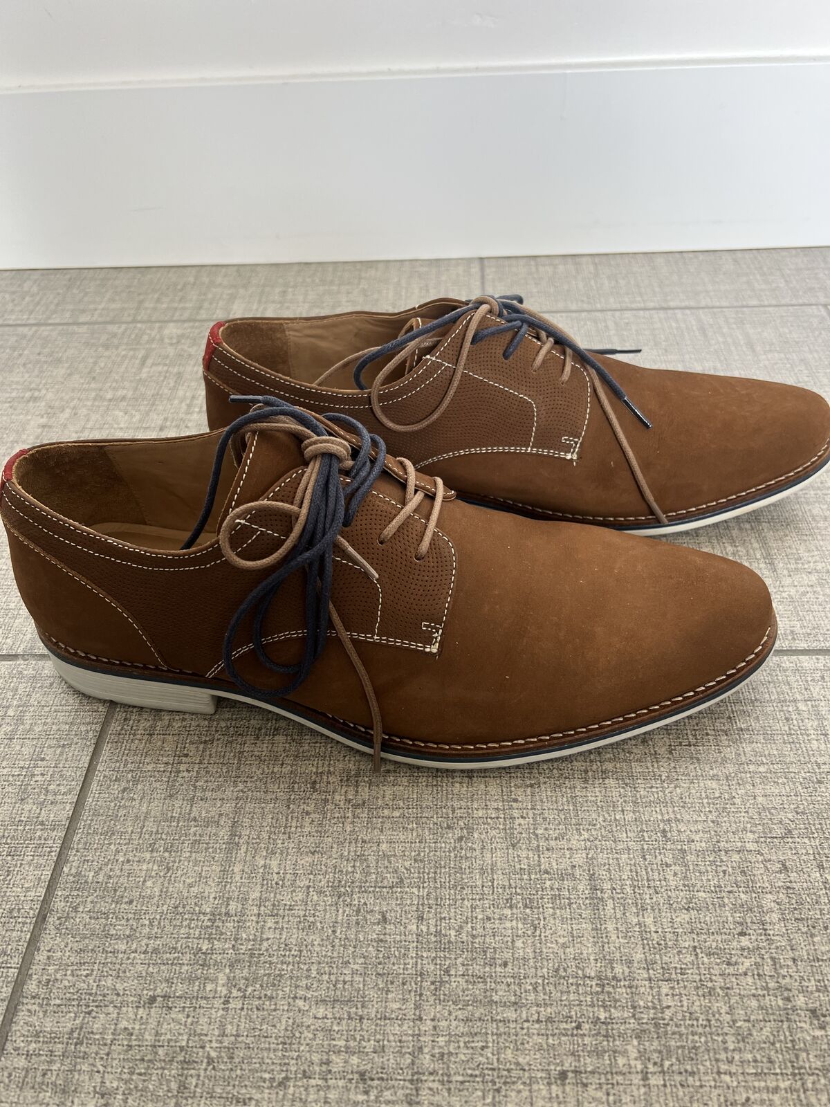 1901 Men's Tan Nubuck Dress Shoes-Size 10