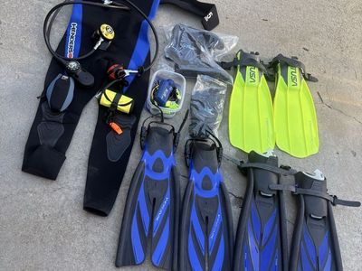 Lot of scuba gear