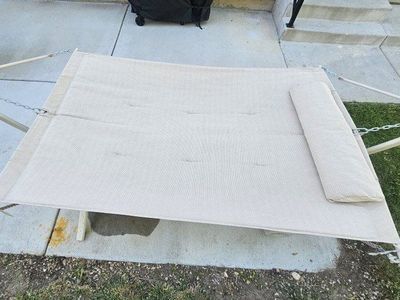 Double large Hammock in stand.