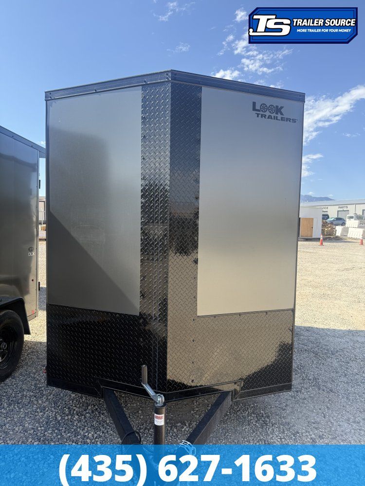 6x10 Look ST DLX Enclosed Cargo Trailer - 6'6" Interior - 3.5K GVWR - .080 PolyCor, Alloy Wheels, Rear Spoiler w/ Load Lights