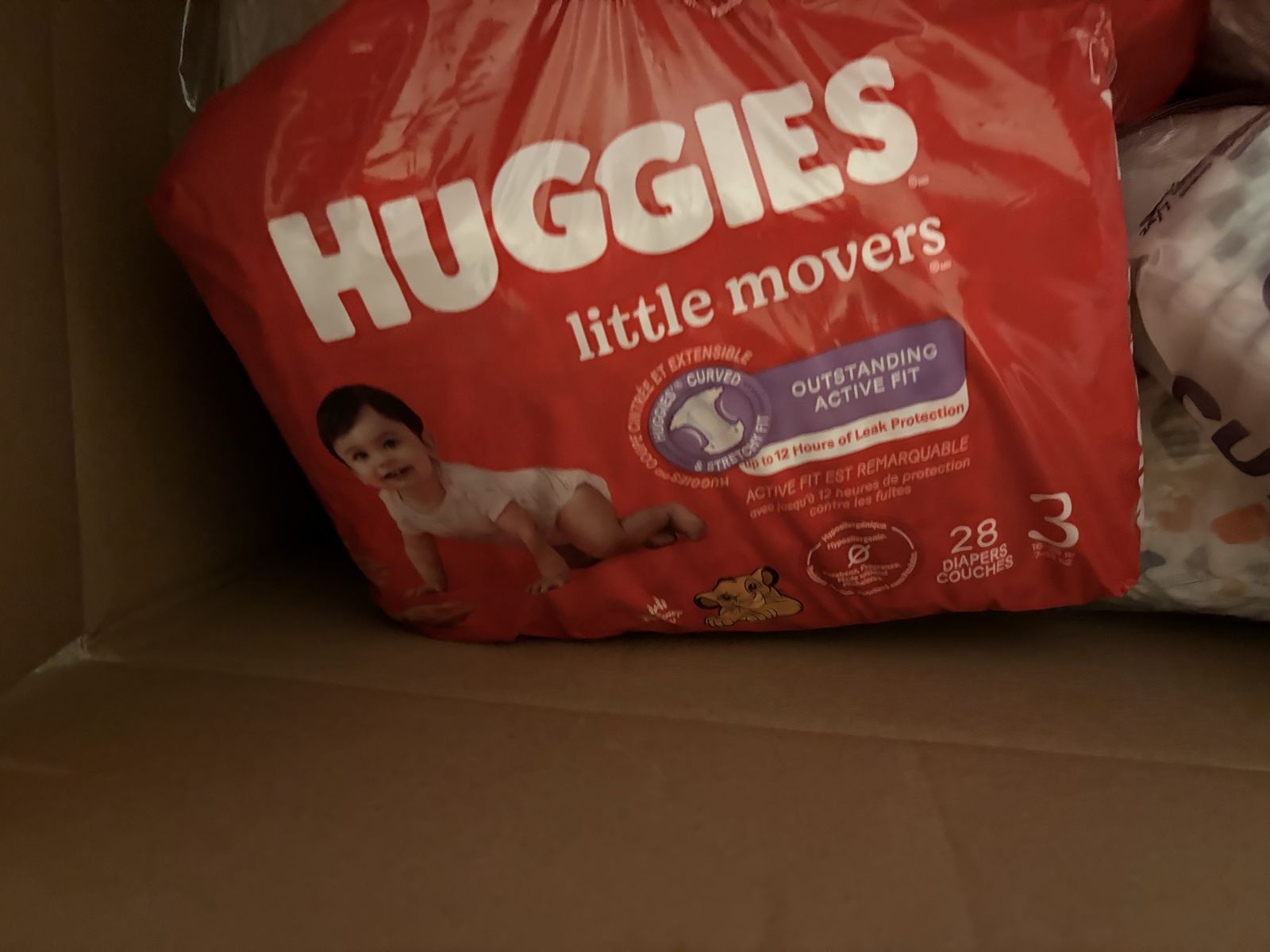 Box of diapers