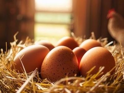 Fresh Farm Eggs From Free Range Chickens