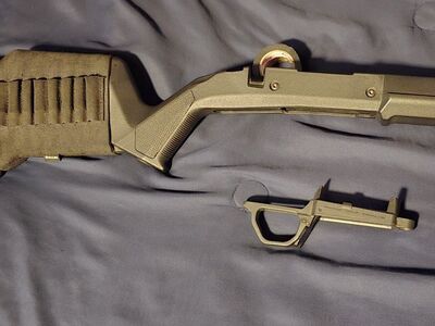 Magpul hunter stock with Dbm