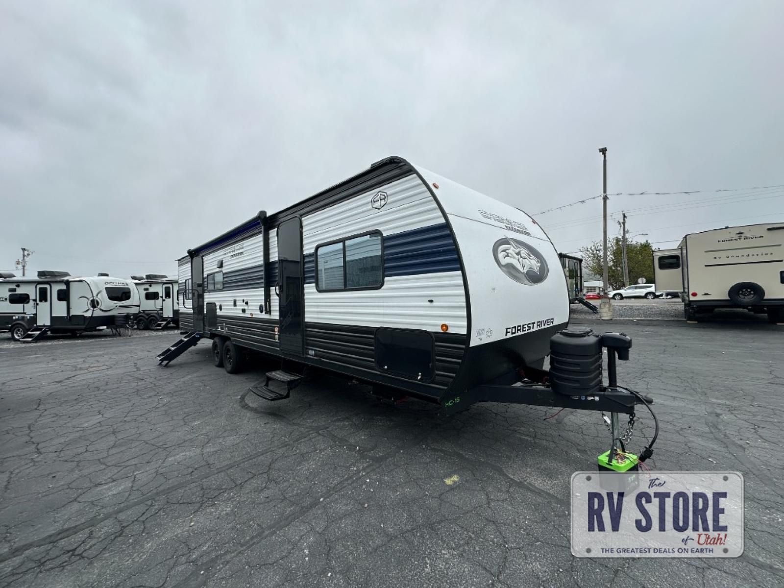 2026 Forest River RV Cherokee Grey Wolf 29QB Travel Trailer Front Bedroom|Rear Bedroom|Two Entry/Exit Doors|U Shaped Dinette