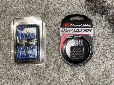 Lizard Skins DSP Ultra Bat Grip Solid Collection & Champro Bat Grip 2-Pack - New Baseball/Softball Accessories
