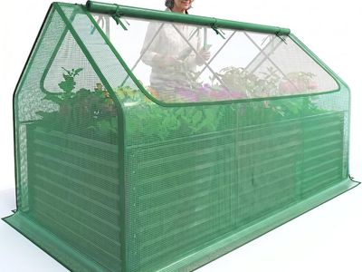 Quictent Large Raised Bed with Cover 8x4x2 ft